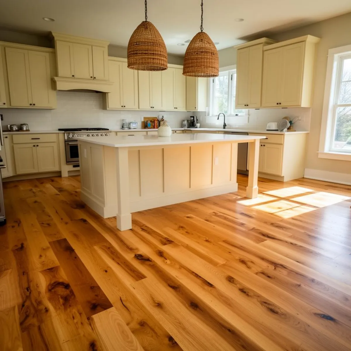 Hardwood Kitchen flooring installation in Parkville, MO